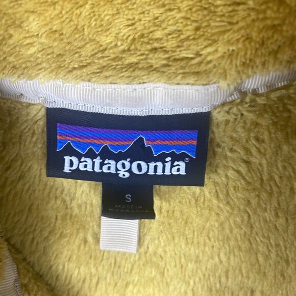 Patagonia Fleece Women Small Gold Re-Tool Snap-T Nectar Prairie Rare Colorway - Picture 4 of 12